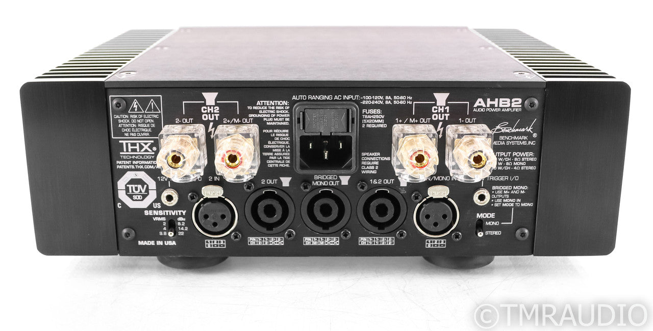 Benchmark AHB2 Stereo Power Amplifier; Silver