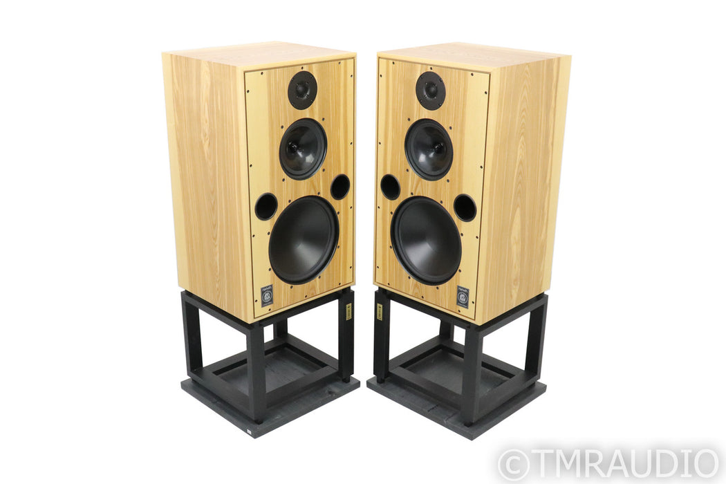 Harbeth 40.2 Floorstanding Speakers; 40th Anniversary; Olive Pair w/ Stands