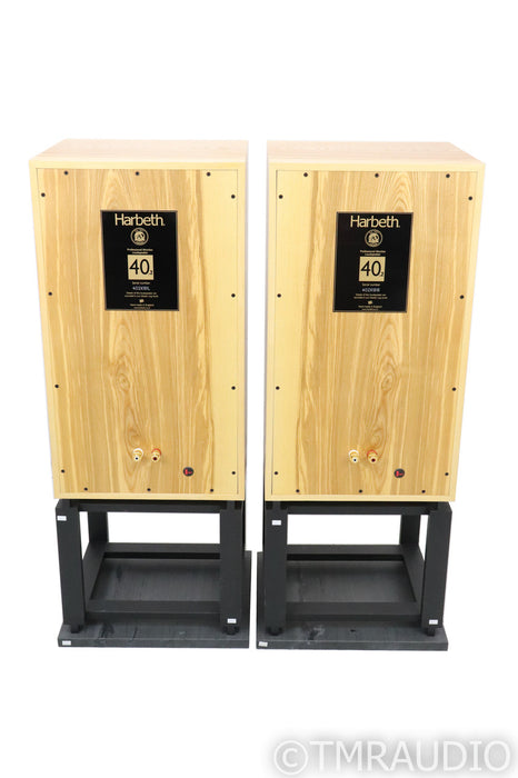 Harbeth 40.2 Floorstanding Speakers; 40th Anniversary; Olive Pair w/ Stands