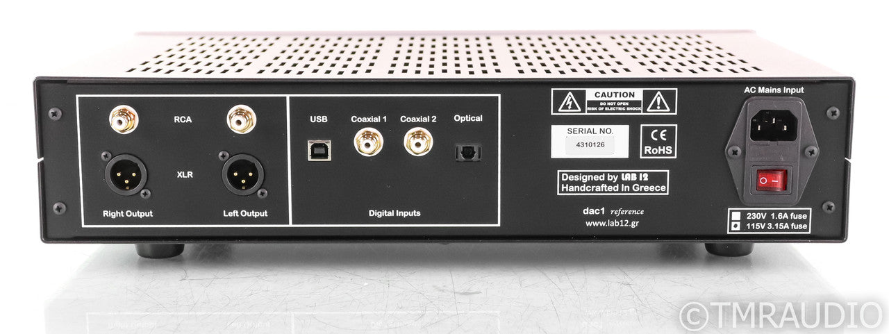 Lab12 dac1 Reference Tube DAC; D/A Converter; Silver (Open Box)