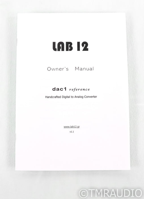 Lab12 dac1 Reference Tube DAC; D/A Converter; Silver (Open Box)