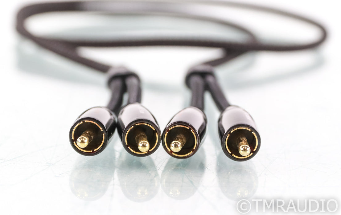 AudioQuest Big Sur RCA Cable; 1m Pair Unbalanced Interconnects