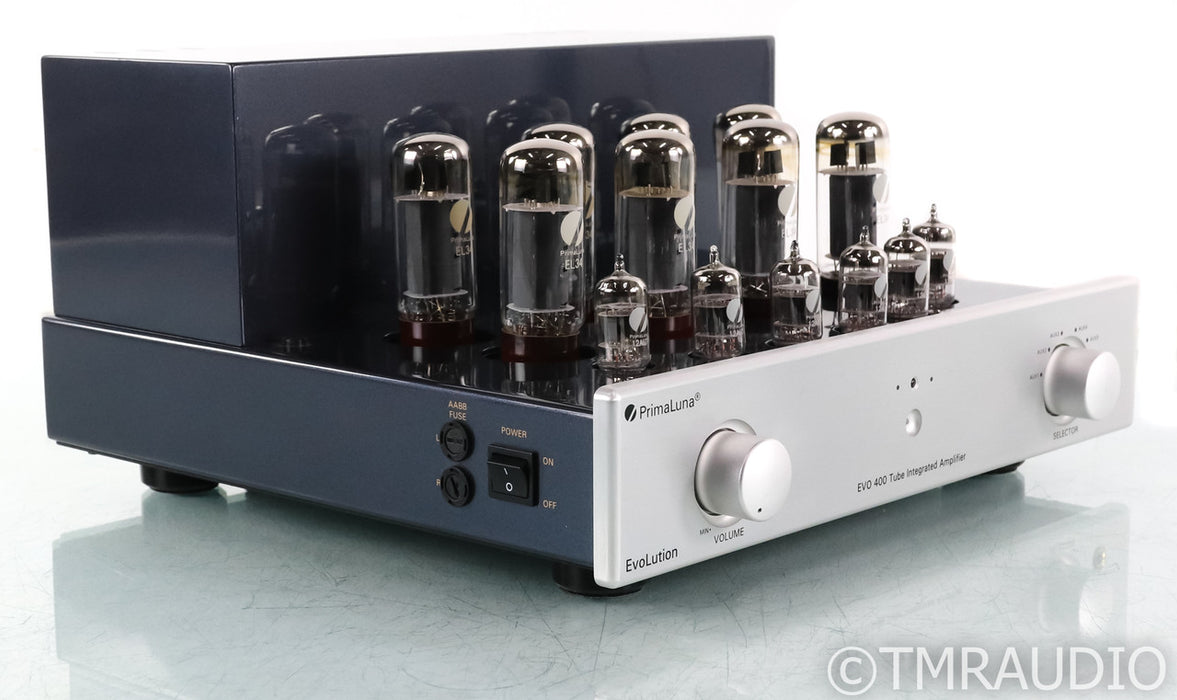 PrimaLuna EvoLution EVO 400 Stereo Tube Integrated Amplifier; Silver; Remote