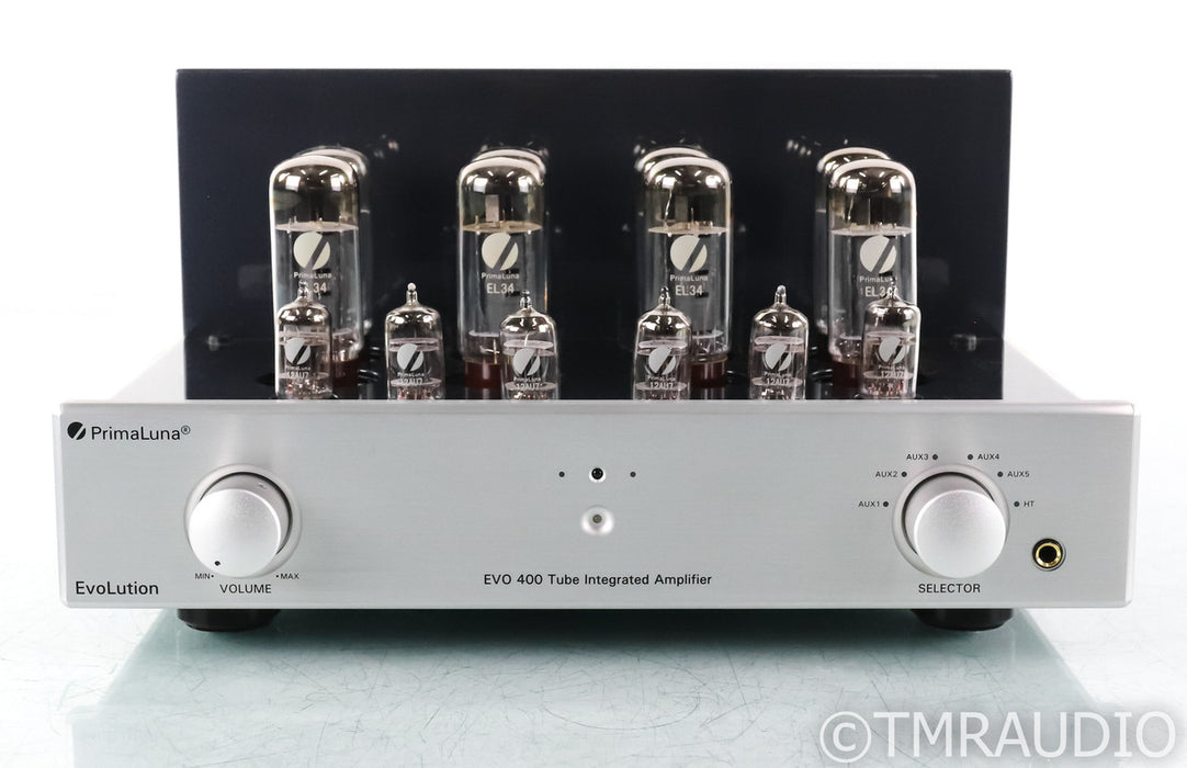 PrimaLuna EvoLution EVO 400 Stereo Tube Integrated Amplifier; Silver; Remote