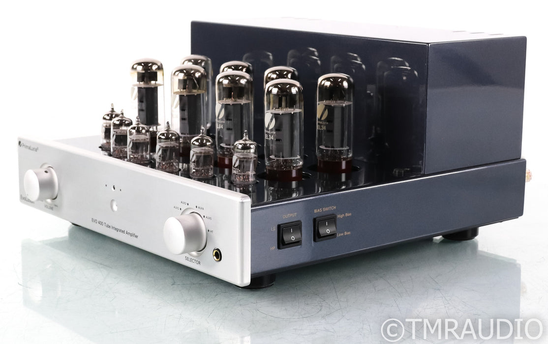 PrimaLuna EvoLution EVO 400 Stereo Tube Integrated Amplifier; Silver; Remote