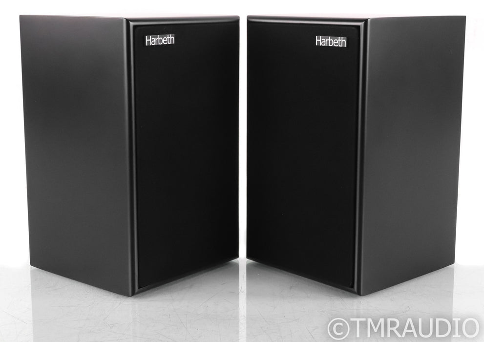Harbeth P3ESR Bookshelf Speakers; Black Satin Pair (Open Box)