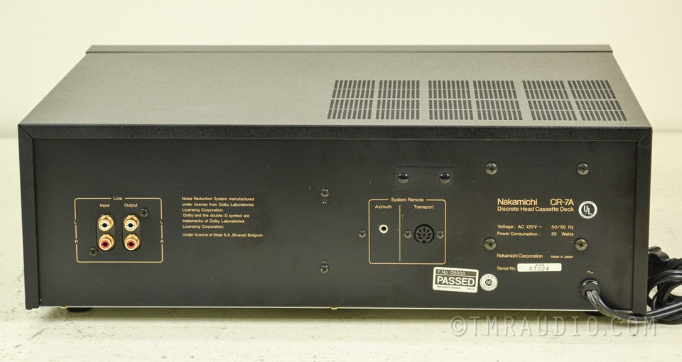 Nakamichi CR-7a Cassette Deck / Recorder - Mint Condition in Factory Box