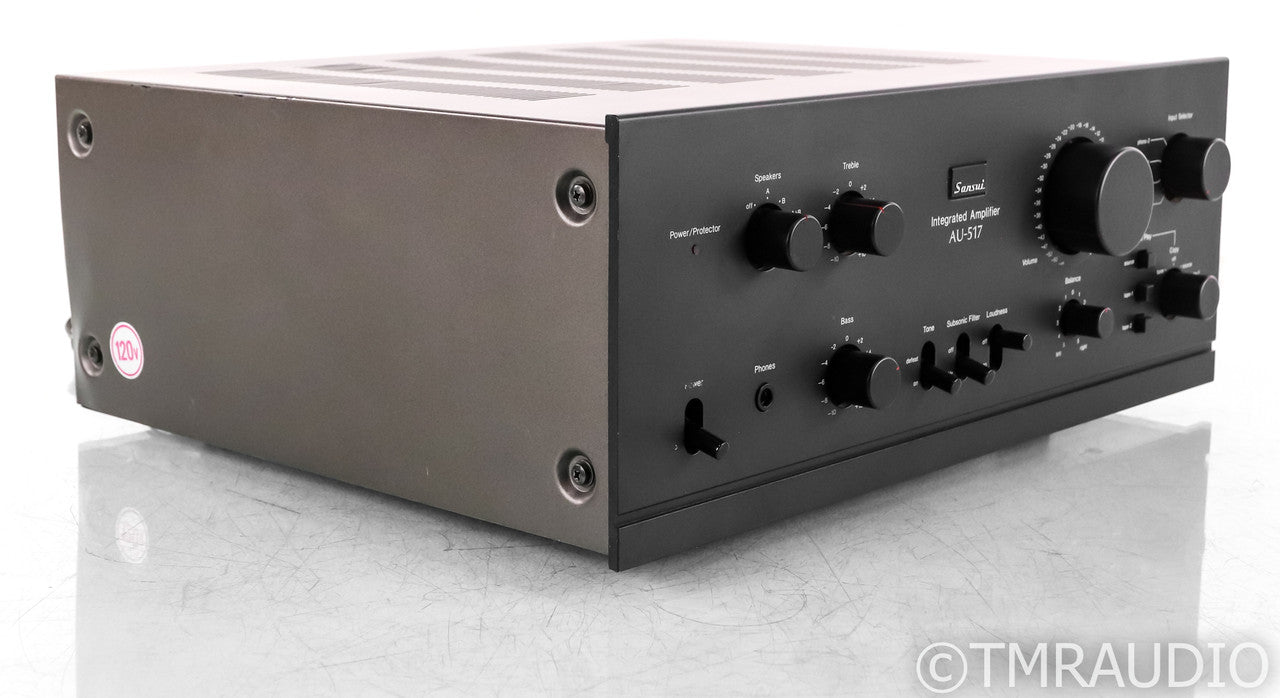 Sansui AU-517 Stereo Integrated Amplifier; Black; Vintage