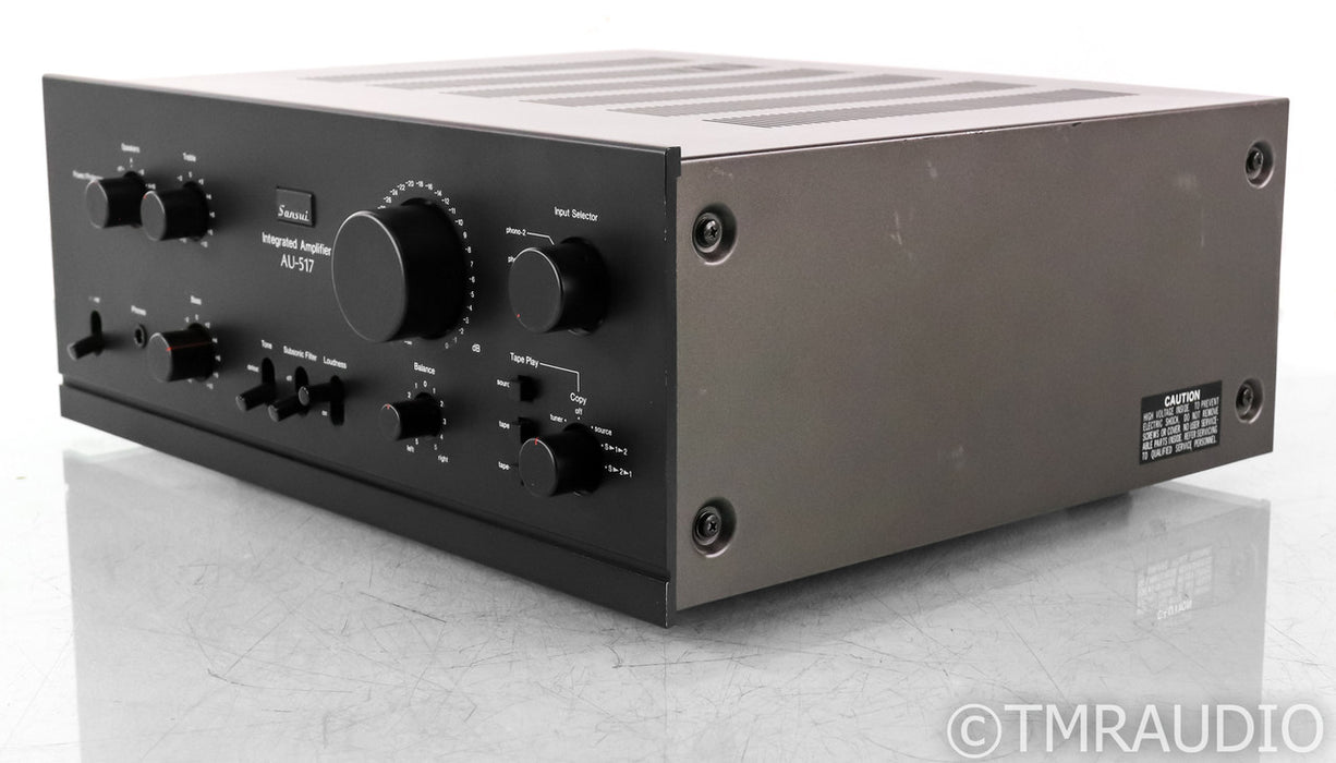 Sansui AU-517 Stereo Integrated Amplifier; Black; Vintage