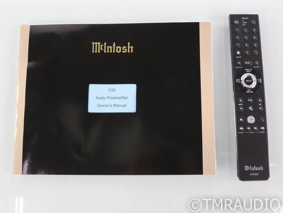 McIntosh C52 Stereo Preamplifier; C-52; MM / MC Phono; USB; Remote