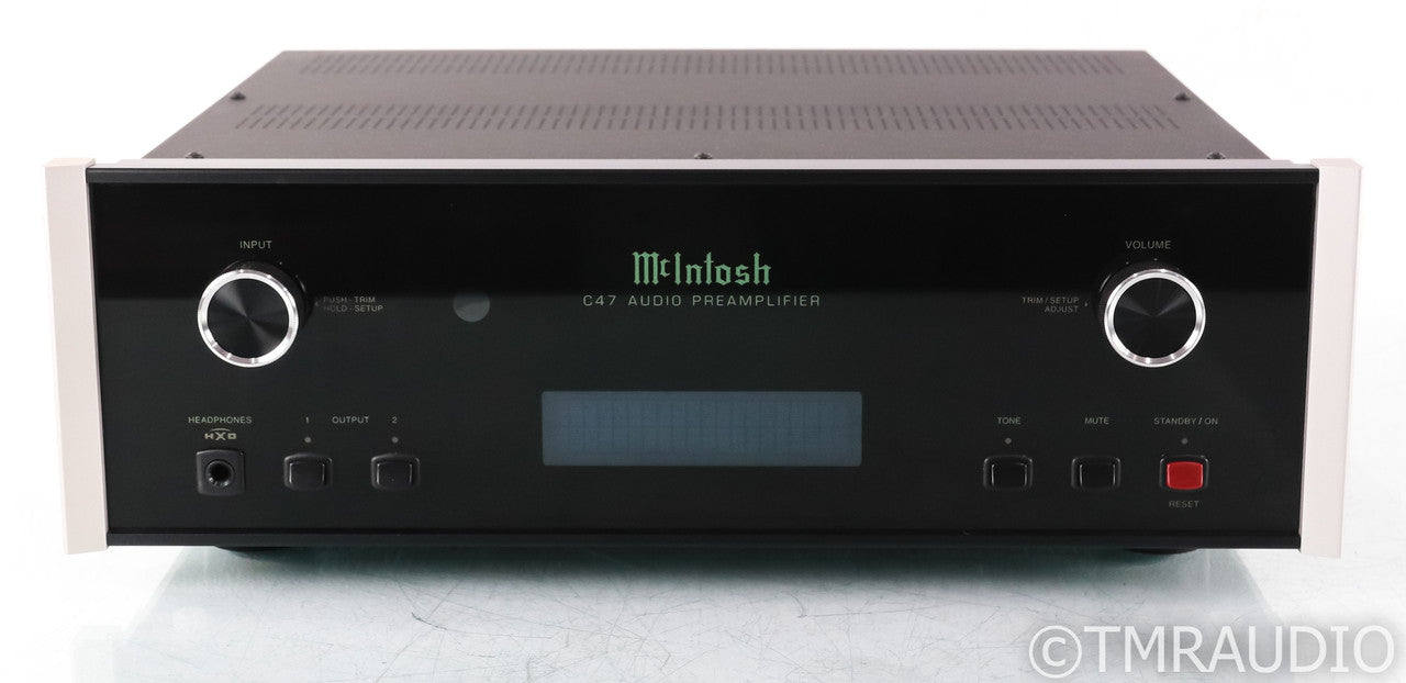 McIntosh C47 Stereo preamplifier; Black; Onboard MM / MC Phono Stage