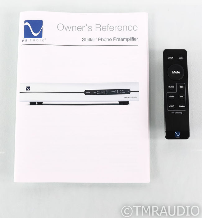 PS Audio Stellar Stereo Phono Preamplifier; (Used) Black; Remote; MM / MC