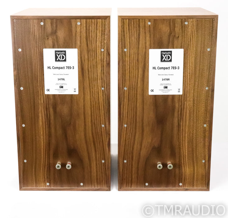 Harbeth Compact 7ES-3 XD Bookshelf Speakers; Walnut Pair; 7ES3 (Open Box)