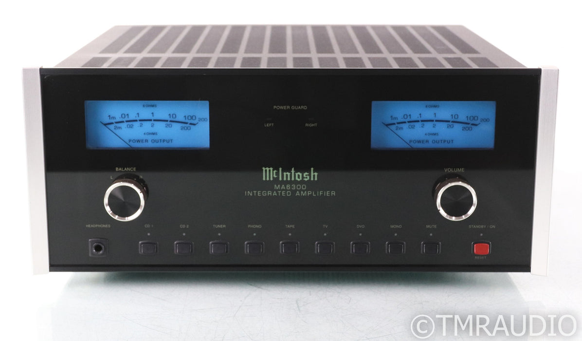 McIntosh MA6300 Stereo Integrated Amplifier; Black; Onboard MM / MC Phono Stage