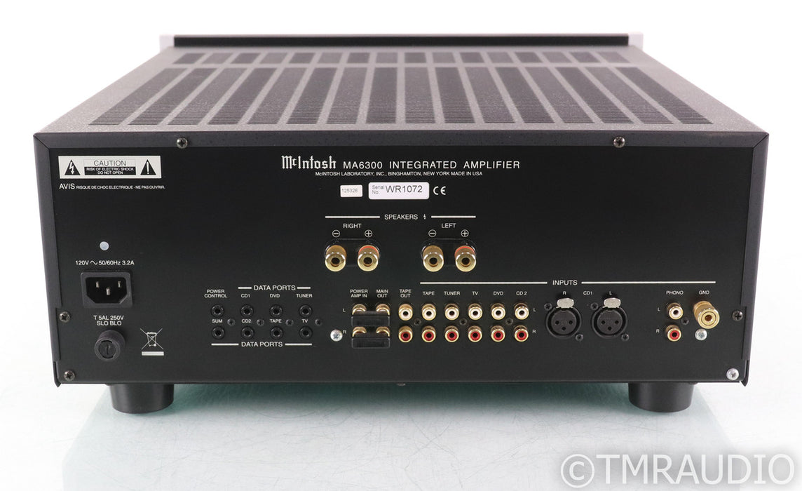 McIntosh MA6300 Stereo Integrated Amplifier; Black; Onboard MM / MC Phono Stage