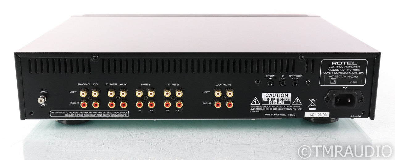 Rotel RC-1550 Stereo Preamplifier; Remote; Integrated MM Phono Stage; RC1550