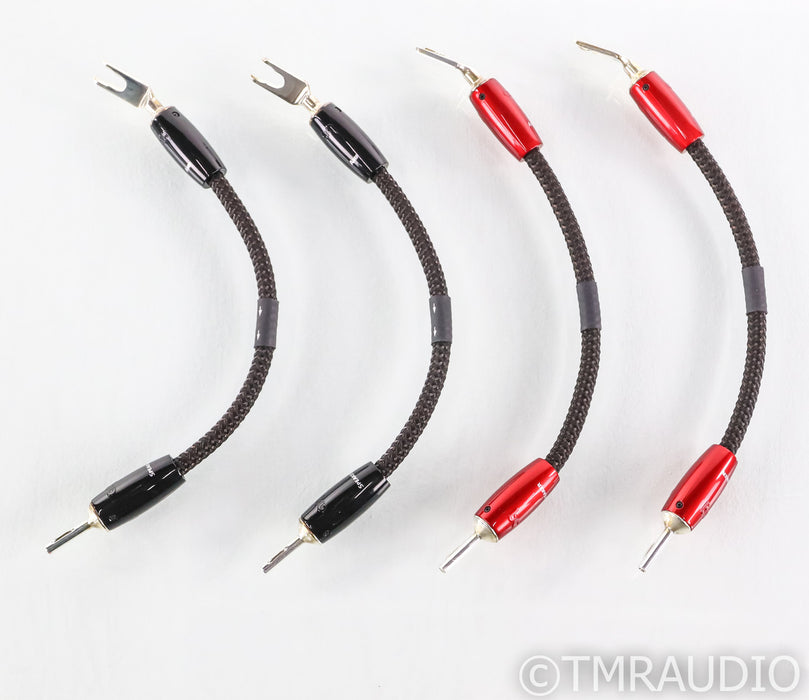 AudioQuest Saturn Speaker Jumper Cables; 6in Stereo Set; PSC+