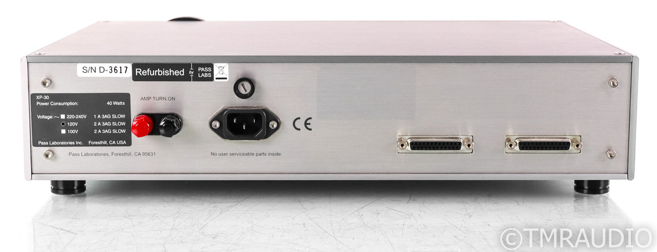 Pass Labs XP-30 Stereo Preamplifier; Remote; Silver; XP30; Refurbished Unit