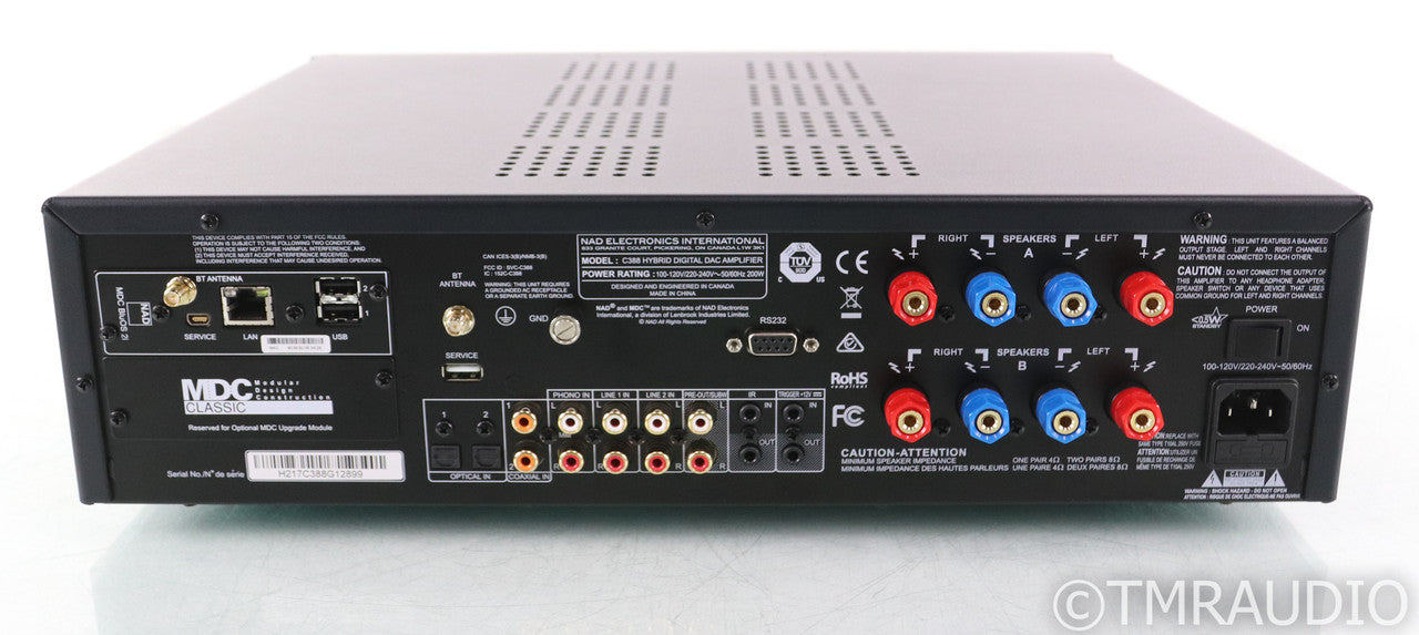 NAD C 388 Wireless Streaming Integrated Amplifier; C388; BluOS; Remote