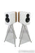 Q Acoustics Concept 300 Bookshelf Speakers; Gloss White with Light Oak Pair