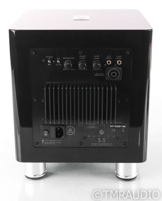 Sumiko S.5 8" Powered Subwoofer; Gloss Black; S5