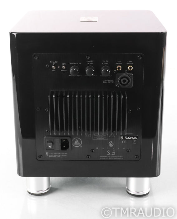 Sumiko S.5 8" Powered Subwoofer; Gloss Black; S5
