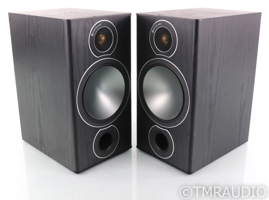 Monitor Audio Bronze 2 Bookshelf Speakers; Black Oak Pair