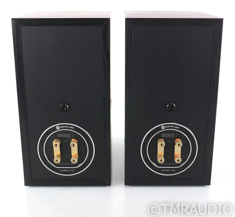 Monitor Audio Bronze 2 Bookshelf Speakers; Black Oak Pair