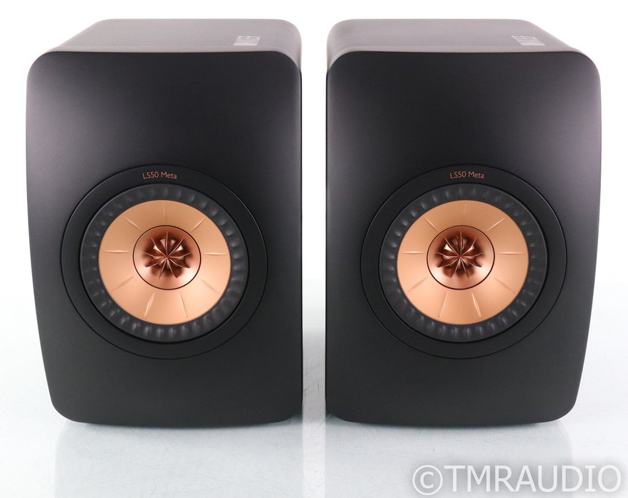 KEF LS50 Meta Bookshelf Speakers; Black Pair