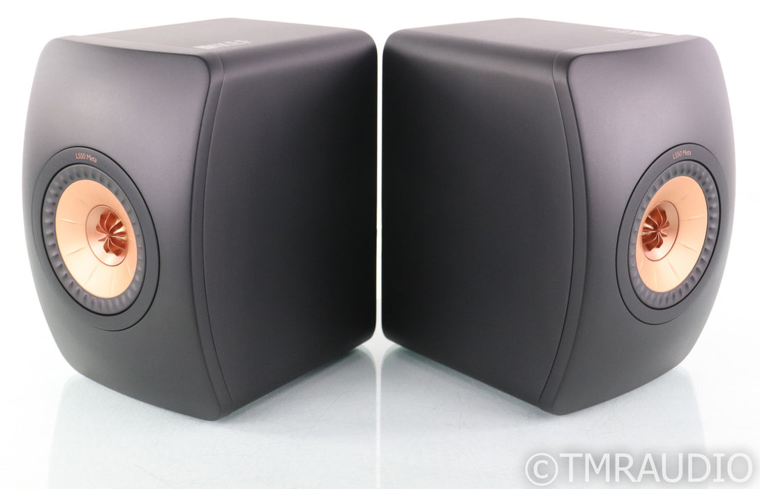 KEF LS50 Meta Bookshelf Speakers; Black Pair