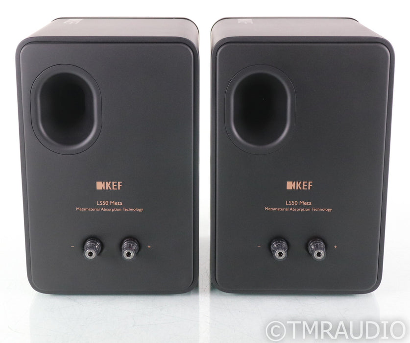 KEF LS50 Meta Bookshelf Speakers; Black Pair