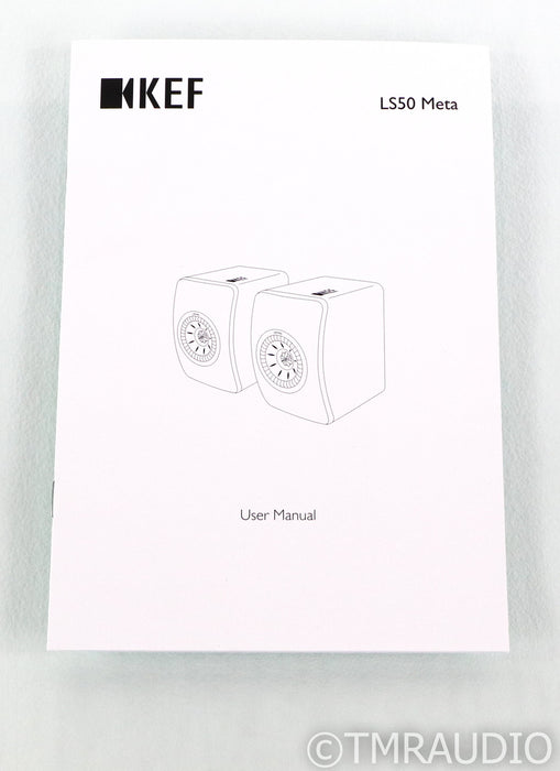 KEF LS50 Meta Bookshelf Speakers; Black Pair