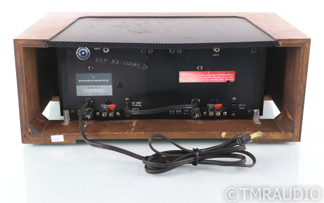 Maratnz Model Fifteen Vintage Power Amplifier; Solid State; Model 15