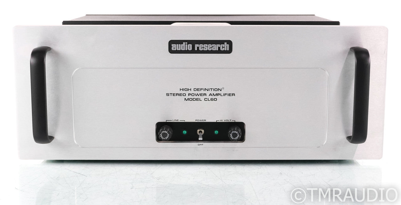 Audio Research Classic 60 Stereo Tube Power Amplifier; CL60; CL-60; Silver