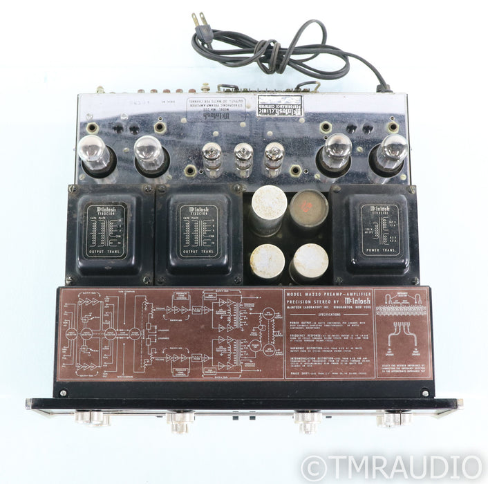 McIntosh MA230 Vintage Tube Integrated Amplifier; AS-IS (Bad Output Caps)