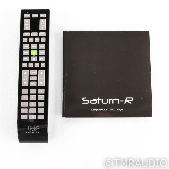 Rega Saturn-R CD Player; Remote; Black