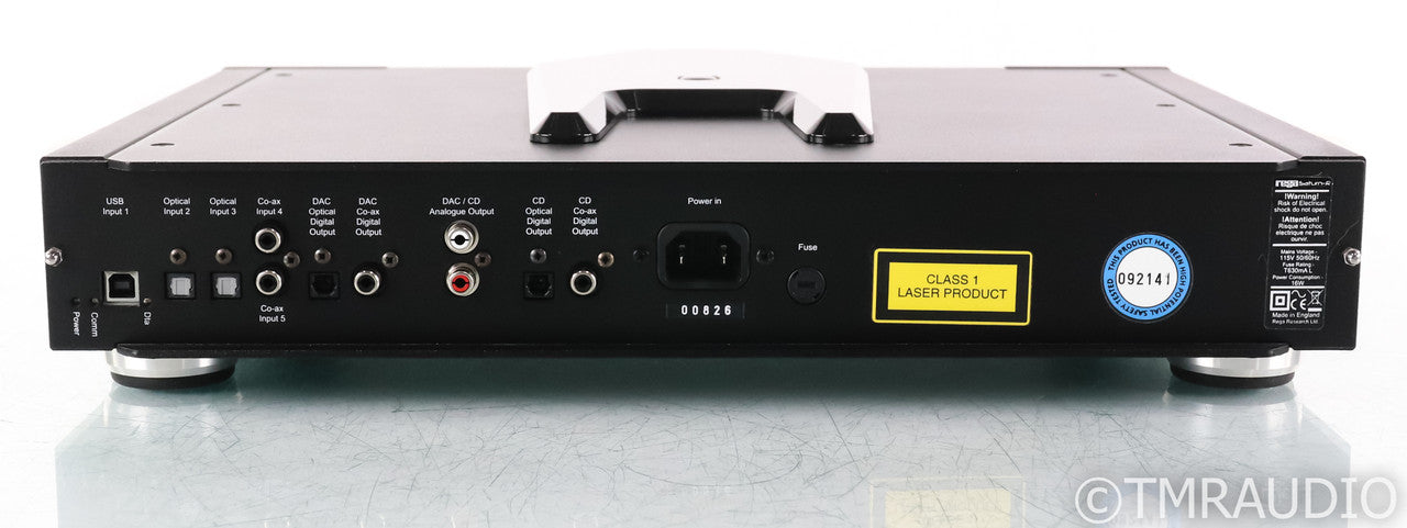 Rega Saturn-R CD Player; Remote; Black