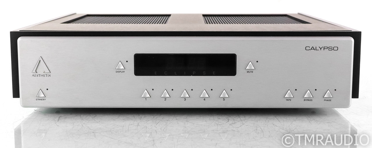Aesthetix Calypso Eclipse Stereo Tube Preamplifier; Silver; Remote