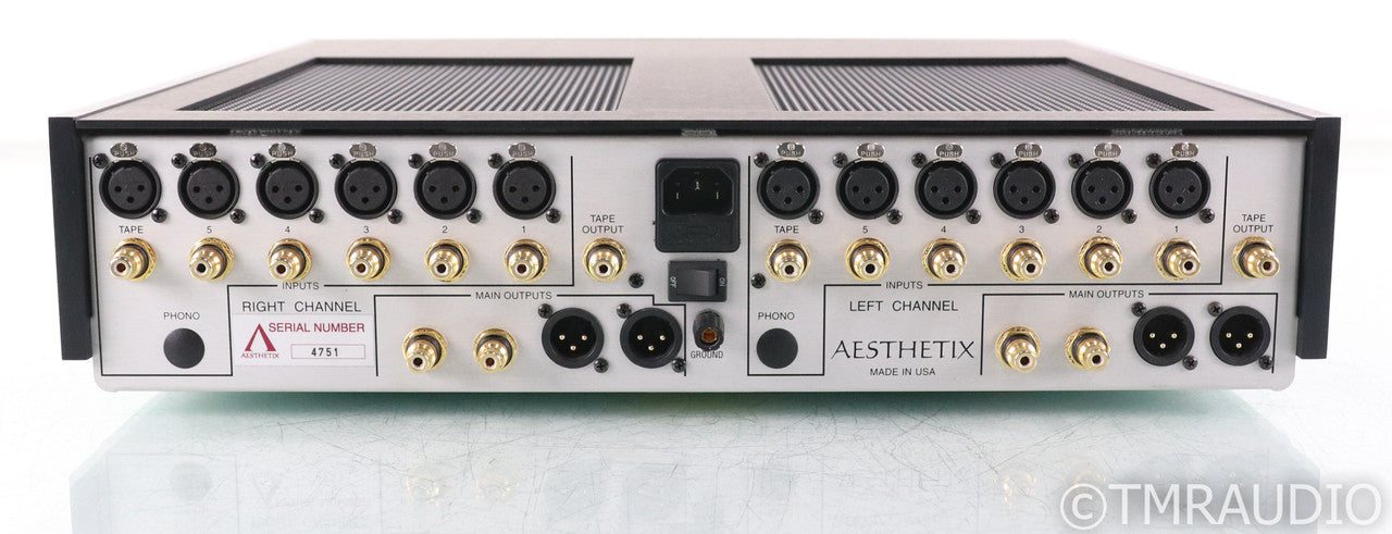 Aesthetix Calypso Eclipse Stereo Tube Preamplifier; Silver; Remote