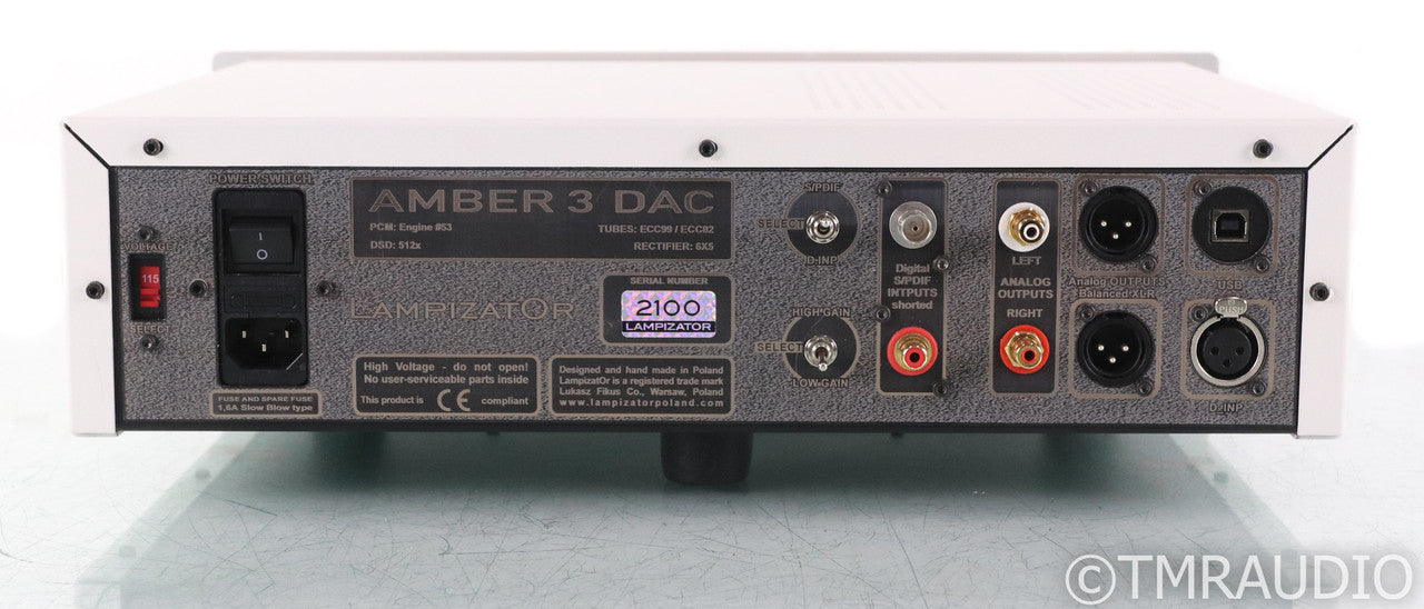 LampiztOr Amber 3 Tube DAC; White; USB; DSD