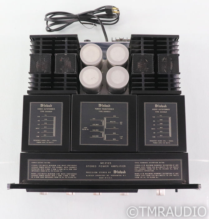 McIntosh MC2125 Vintage Stereo Power Amplifier; MC-2125