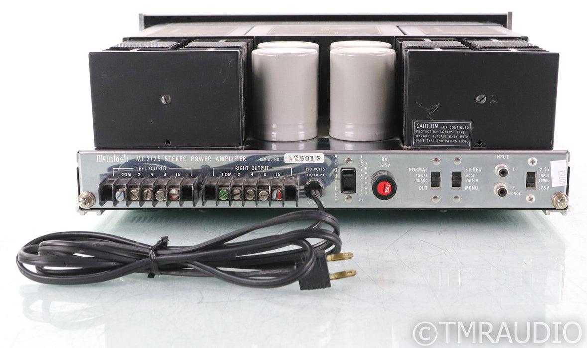 McIntosh MC2125 Vintage Stereo Power Amplifier; MC-2125