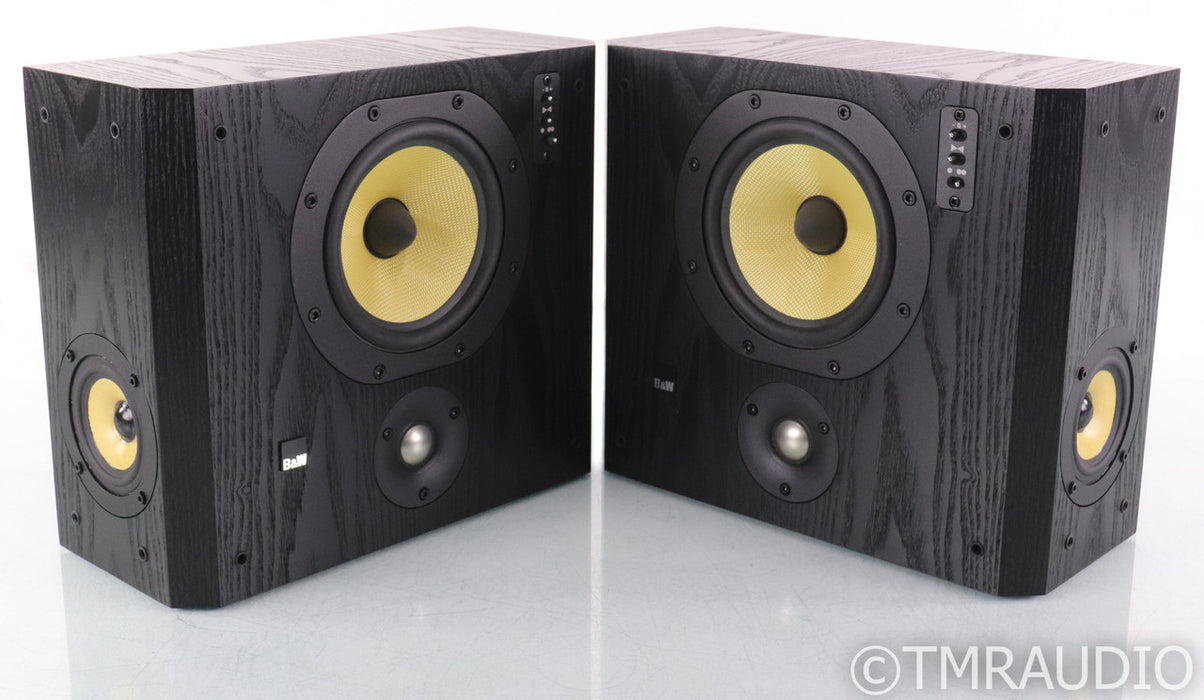 B&W DS7 On-Wall / Surround Speakers; DS-7; Black Ash Pair