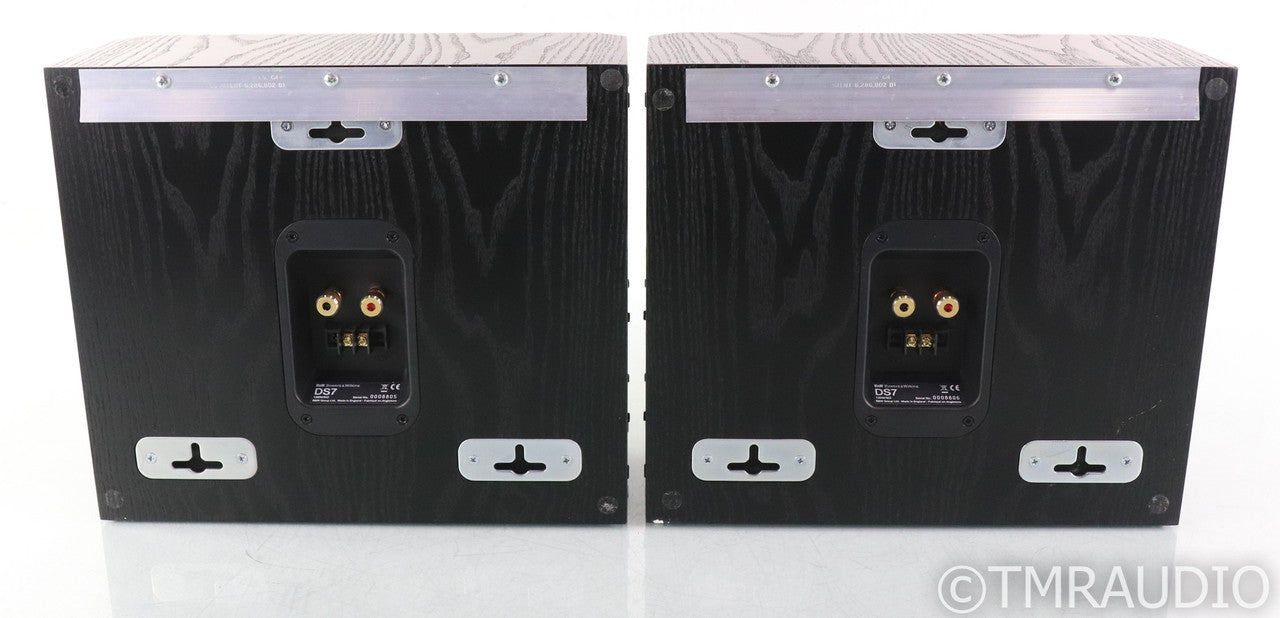 B&W DS7 On-Wall / Surround Speakers; DS-7; Black Ash Pair