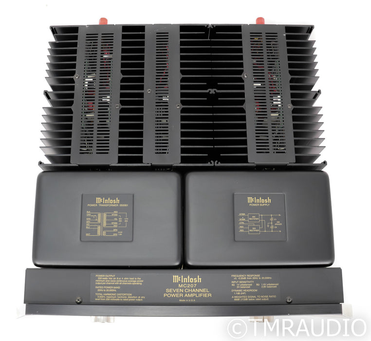 McIntosh MC207 Seven Channel Power Amplifier; Black; Home Theater