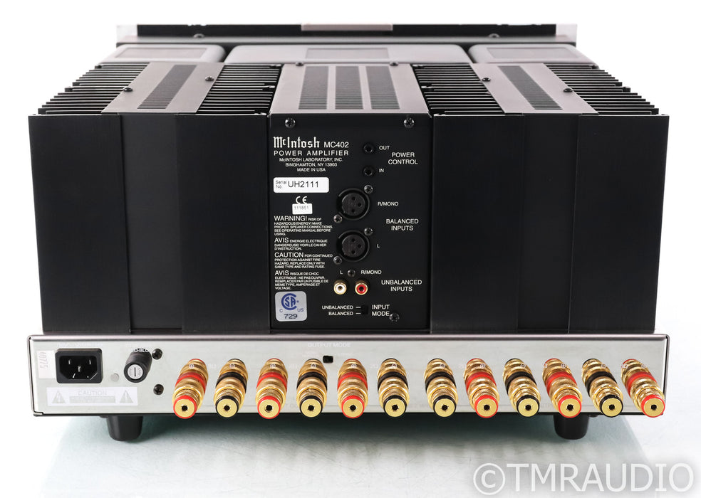 McIntosh MC402 Stereo Power Amplifier; MC-402