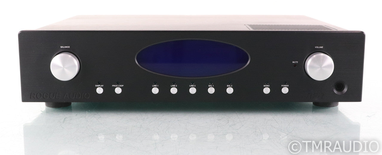 Rogue Audio RP-7 Stereo Tube Preamplifier; Black; Remote; RP7