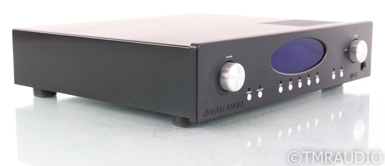 Rogue Audio RP-7 Stereo Tube Preamplifier; Black; Remote; RP7