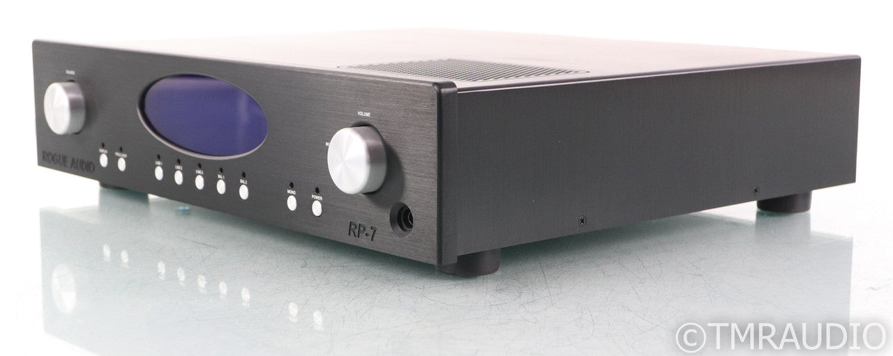 Rogue Audio RP-7 Stereo Tube Preamplifier; Black; Remote; RP7