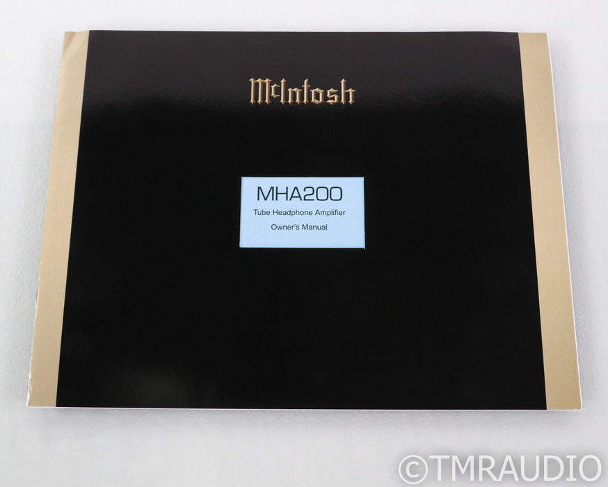 McIntosh MHA200 Tube Headphone Amplifier; MHA-200